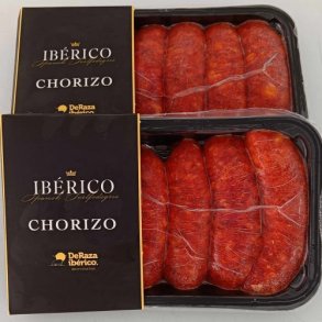 Chorizo plse af Iberico Sortfodsgris, 6x75 gram