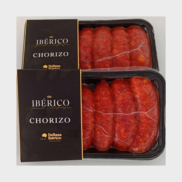 Chorizo plse af Iberico Sortfodsgris, 6x75 gram