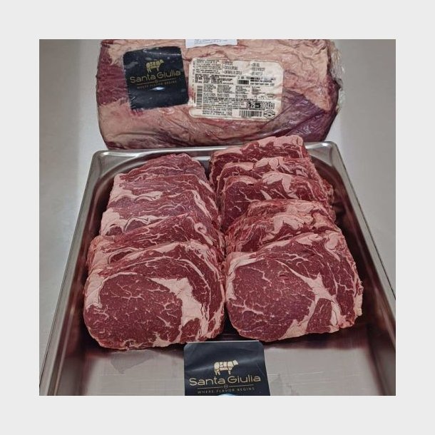 SUPERBASKER - Okseribeye af kornfodret kdkvg, varieret vgtstrrelse