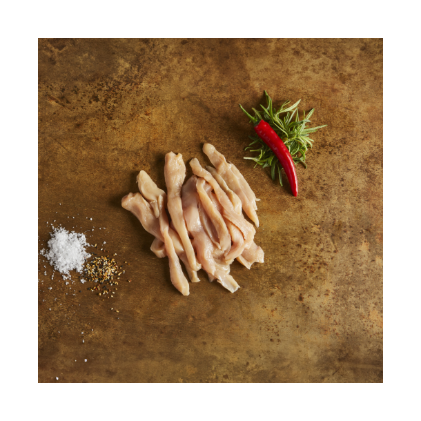 SUPERSPOT - Hopballe M�lle wokstrimler af brystk�d