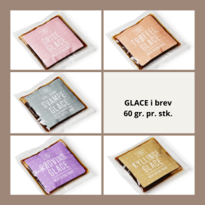 Glace i portionsbrev, vgt ca. 60 gram