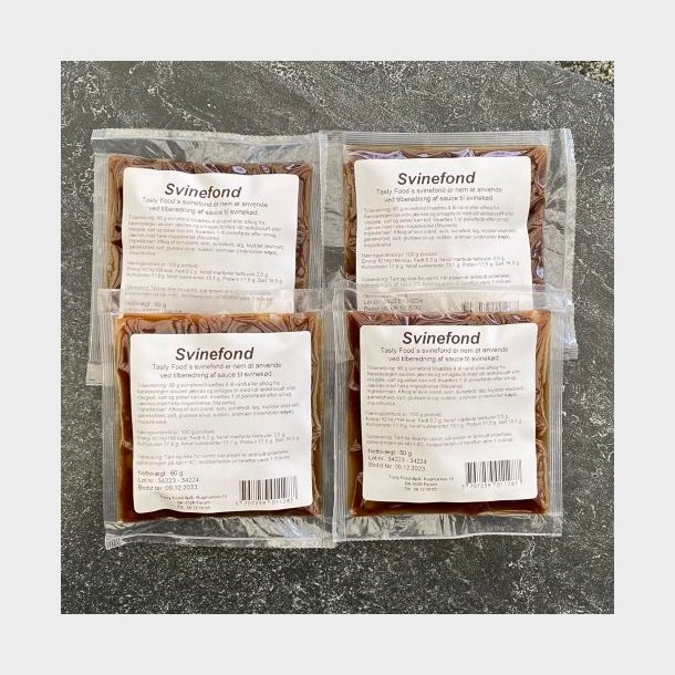 Svinefond i portionsbrev, vgt ca. 60 gram